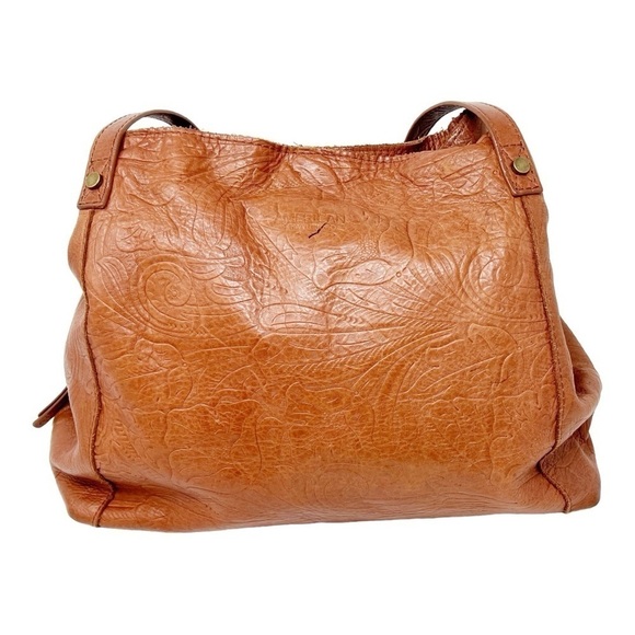 AMERICAN LEATHER CO. Handbag, Purse, Brandy Tooled - Picture 1 of 14
